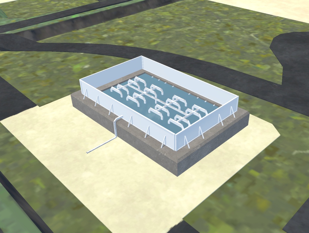 《VRChat想定》豊ヶ島海上宇宙基地《3Dモデル》