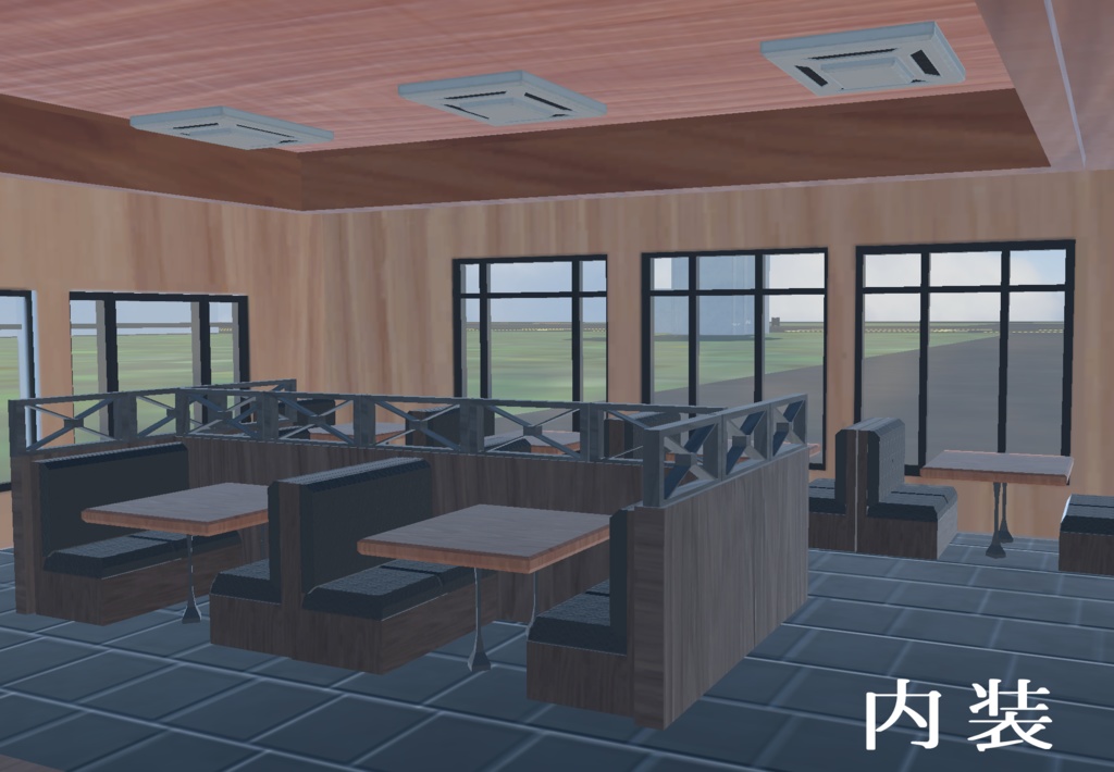 《VRChat想定》豊ヶ島海上宇宙基地《3Dモデル》