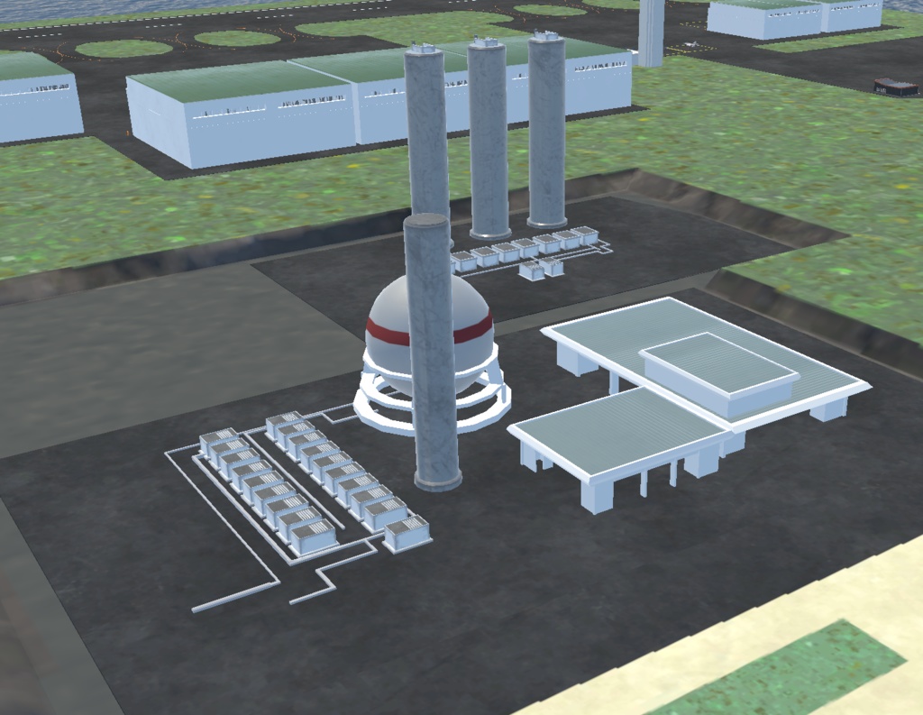 《VRChat想定》豊ヶ島海上宇宙基地《3Dモデル》