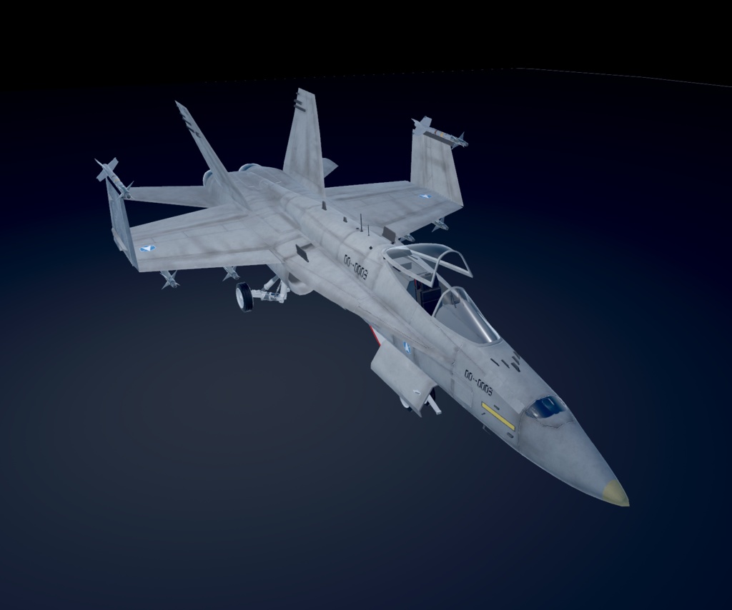 【VRChat想定】B-F/A18Legacy&B-F/A18E SUPER 二機種セット【飛行可能3Dモデル】