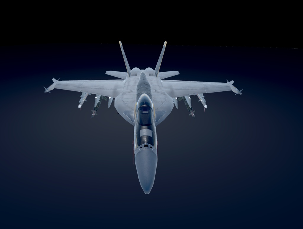 【VRChat想定】B-F/A18Legacy&B-F/A18E SUPER 二機種セット【飛行可能3Dモデル】
