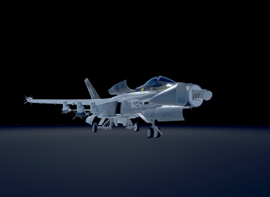 【VRChat想定】B-F/A18Legacy&B-F/A18E SUPER 二機種セット【飛行可能3Dモデル】