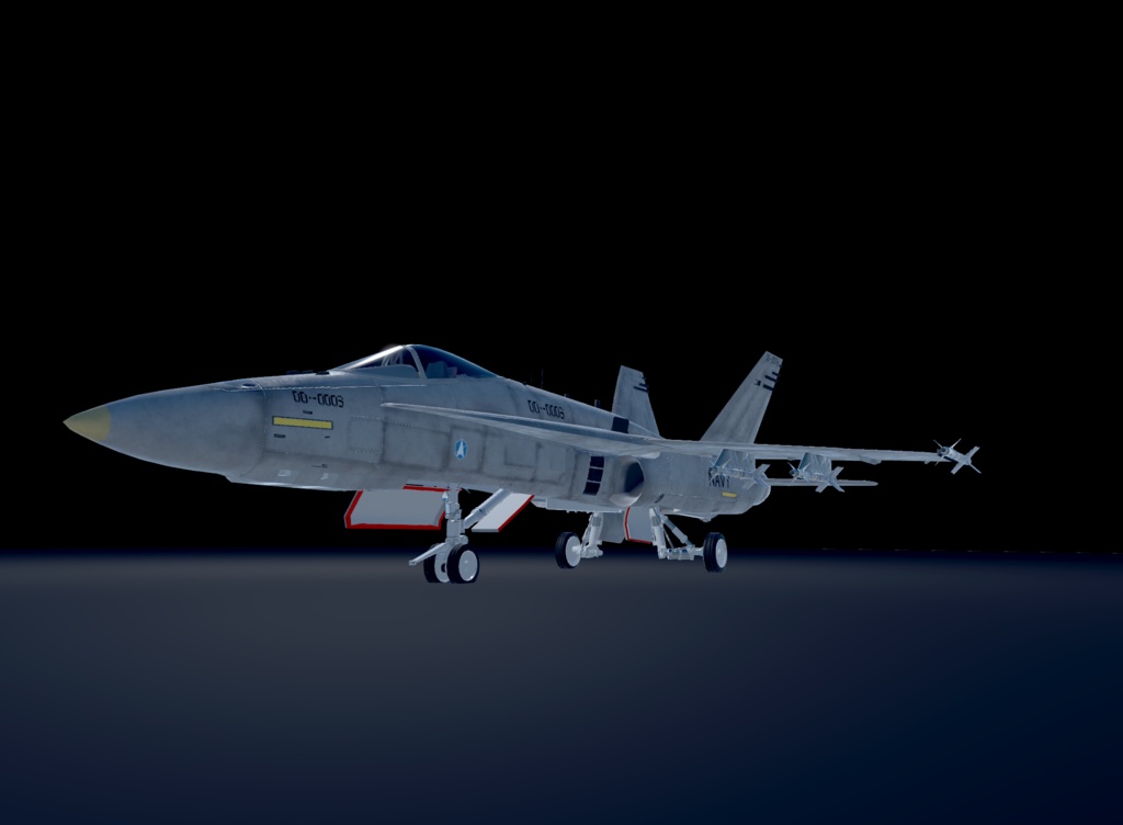 【VRChat想定】B-F/A18Legacy&B-F/A18E SUPER 二機種セット【飛行可能3Dモデル】