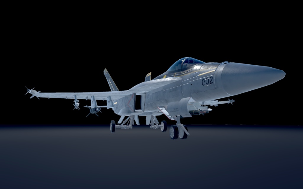 【VRChat想定】B-F/A18Legacy&B-F/A18E SUPER 二機種セット【飛行可能3Dモデル】