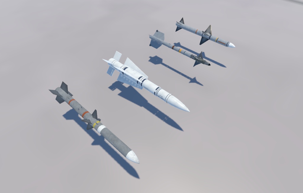 【VRChat想定】B-F/A18Legacy&B-F/A18E SUPER 二機種セット【飛行可能3Dモデル】