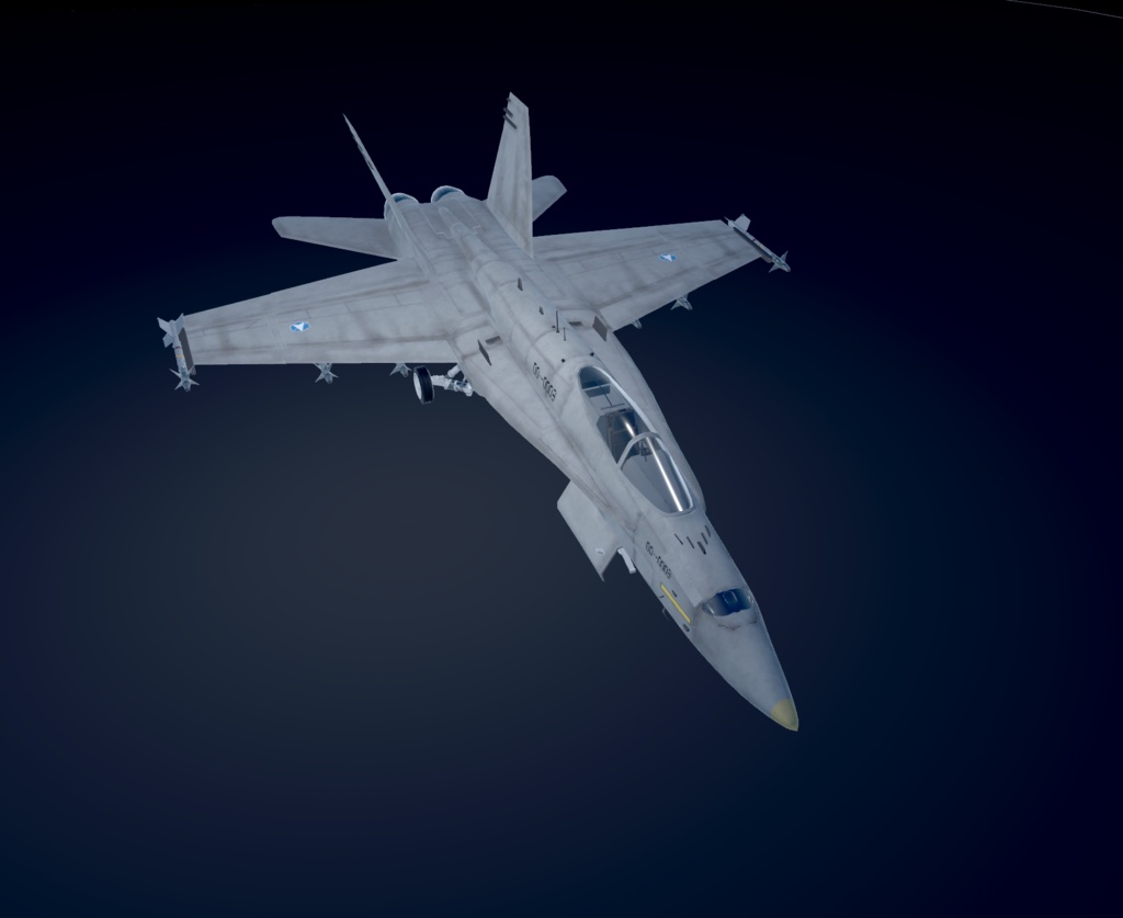 【VRChat想定】B-F/A18Legacy&B-F/A18E SUPER 二機種セット【飛行可能3Dモデル】