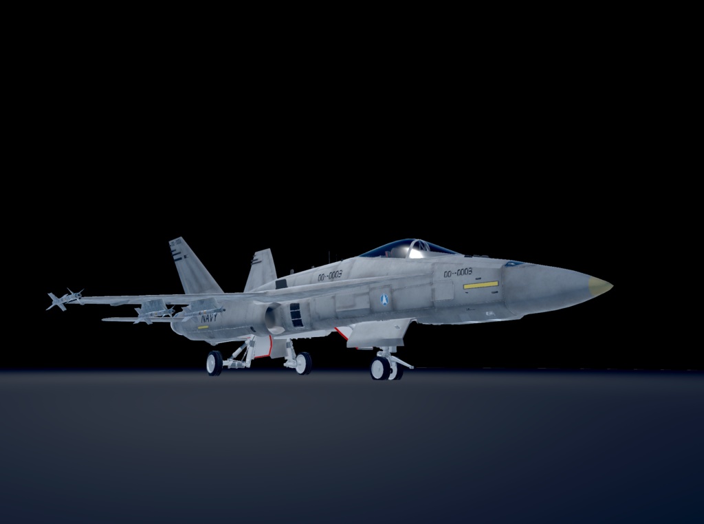 【VRChat想定】B-F/A18Legacy&B-F/A18E SUPER 二機種セット【飛行可能3Dモデル】