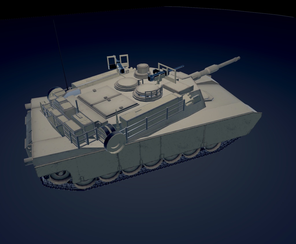 《VRChat想定》B-M1エイブラムス《操作可能モデル》