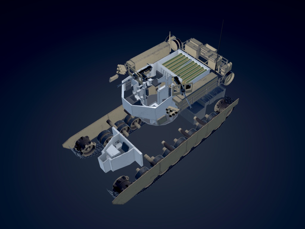 《VRChat想定》B-M1エイブラムス《操作可能モデル》