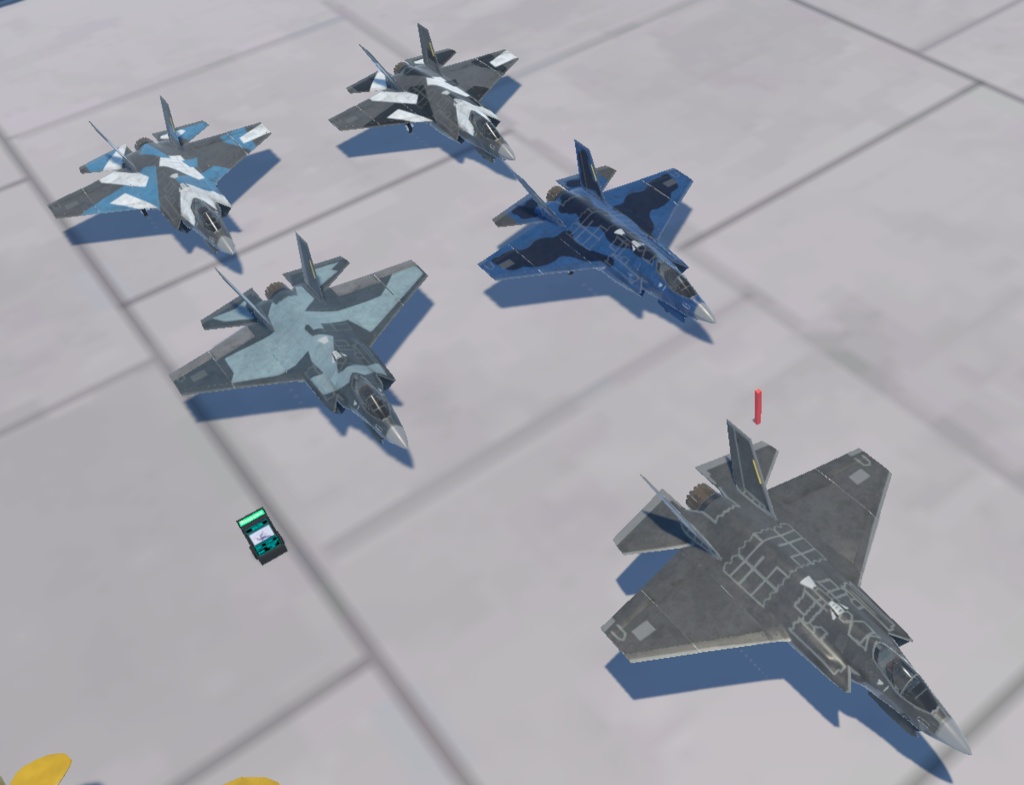 【VRChat想定】B-F35C【飛行可能モデル】