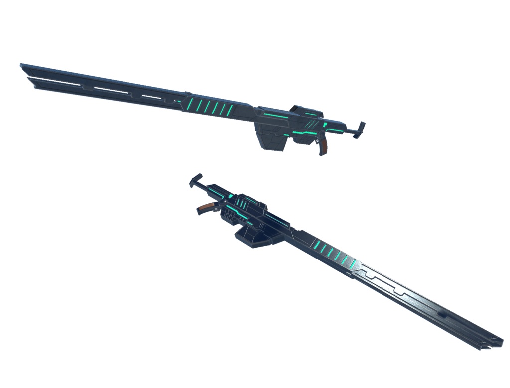【VRCHAT想定】SF可変武器「リアライズ」【3Dモデル】