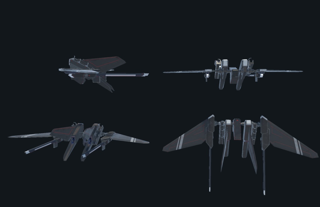 【VRChat想定】フライトパック「フィート1」【3Dモデル】