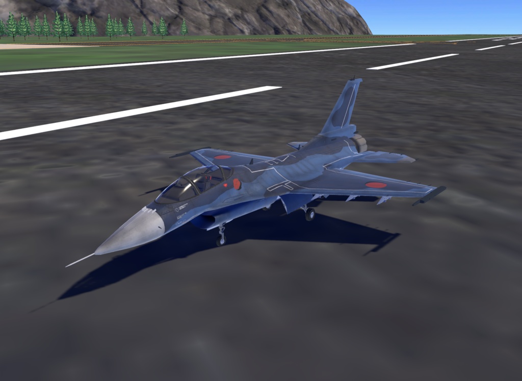 《VRCHAT想定》B-F2A VZ《飛行可能3Dモデル》