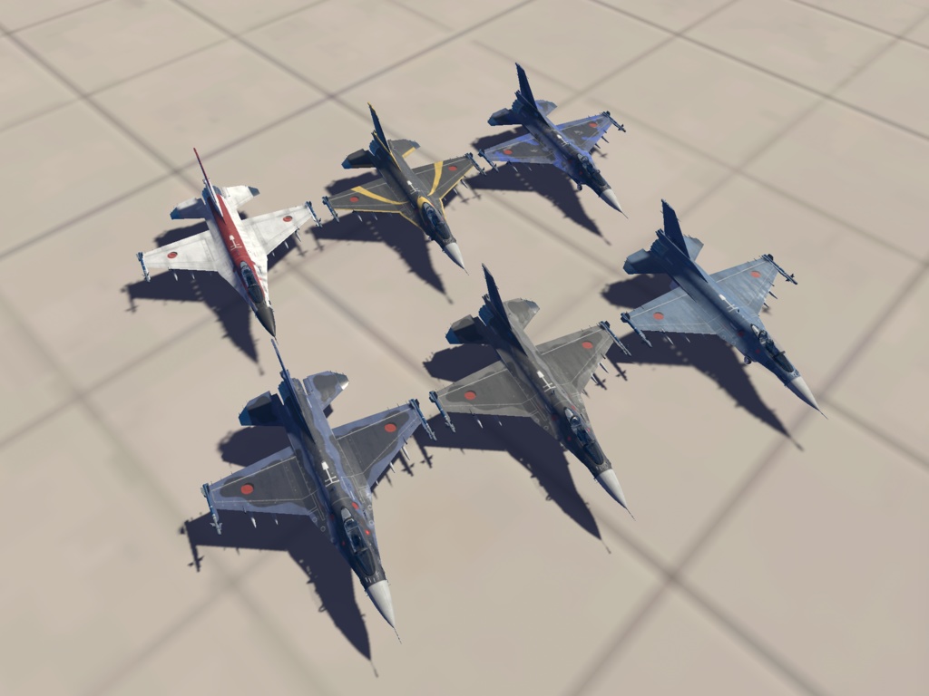 《VRCHAT想定》B-F2A VZ《飛行可能3Dモデル》