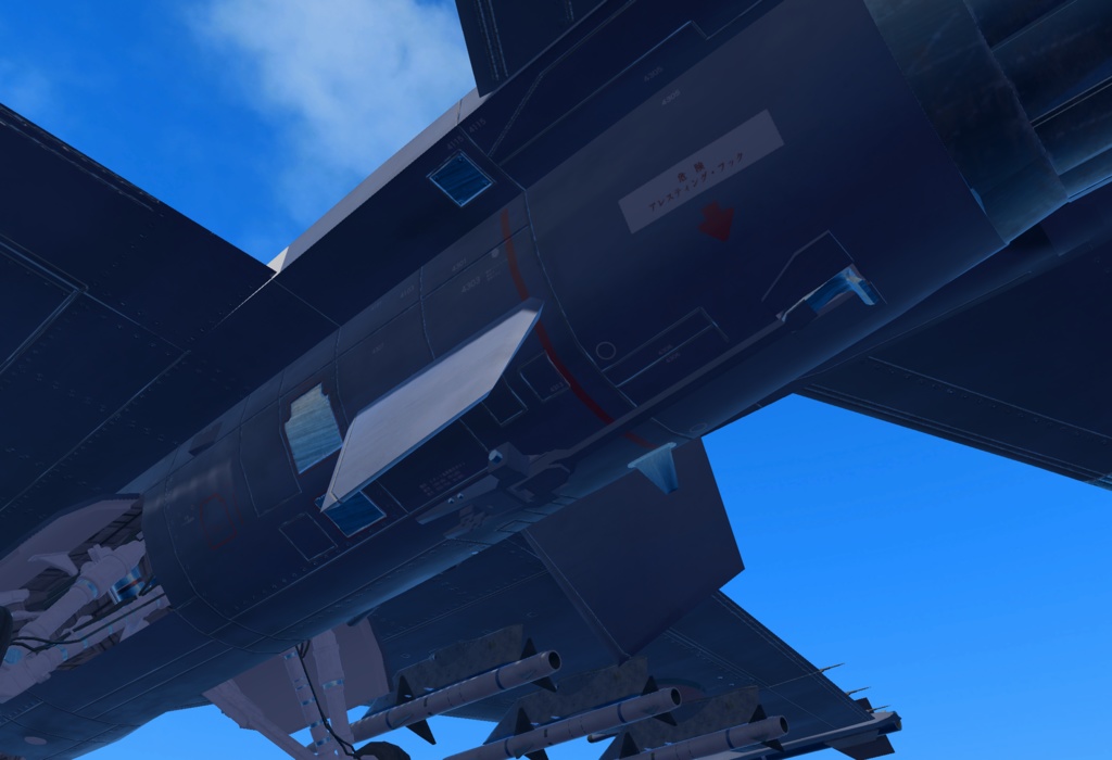 《VRCHAT想定》B-F2A VZ《飛行可能3Dモデル》