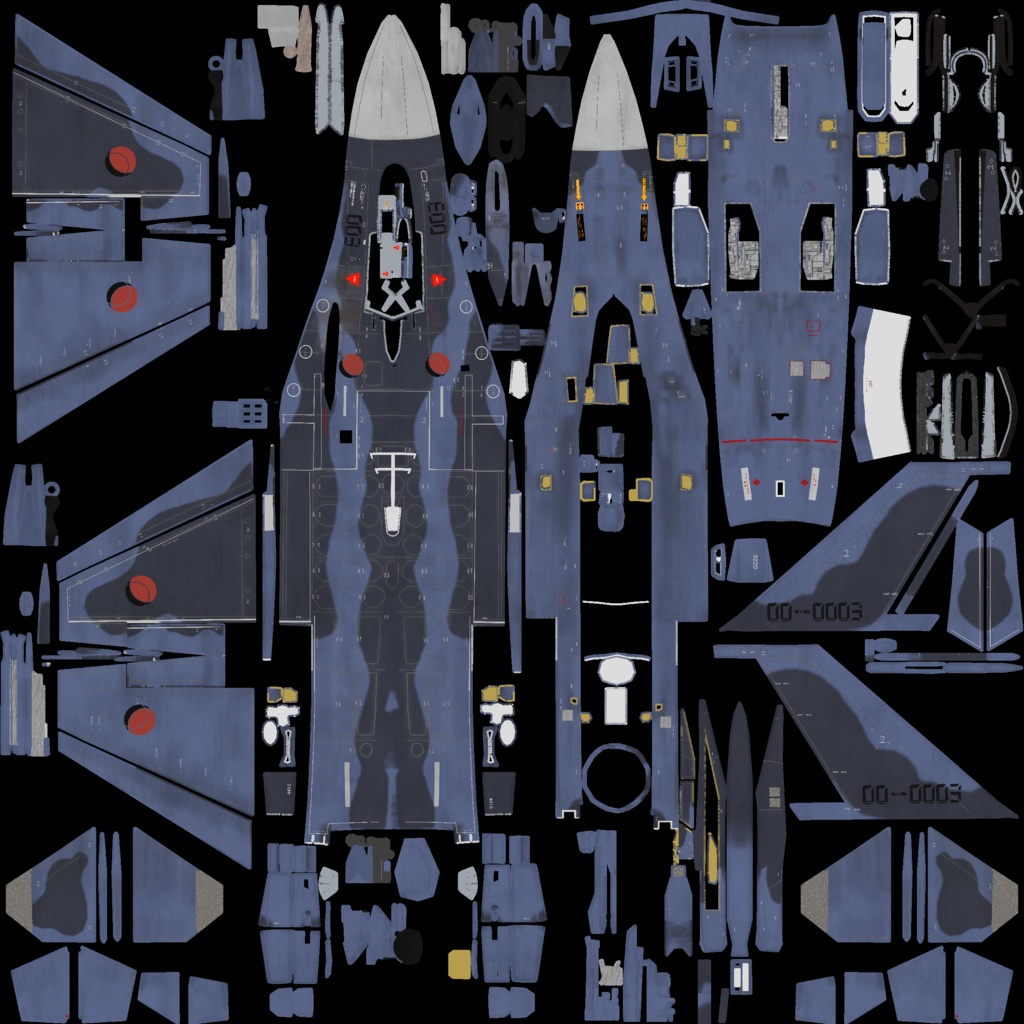 《VRCHAT想定》B-F2A VZ《飛行可能3Dモデル》