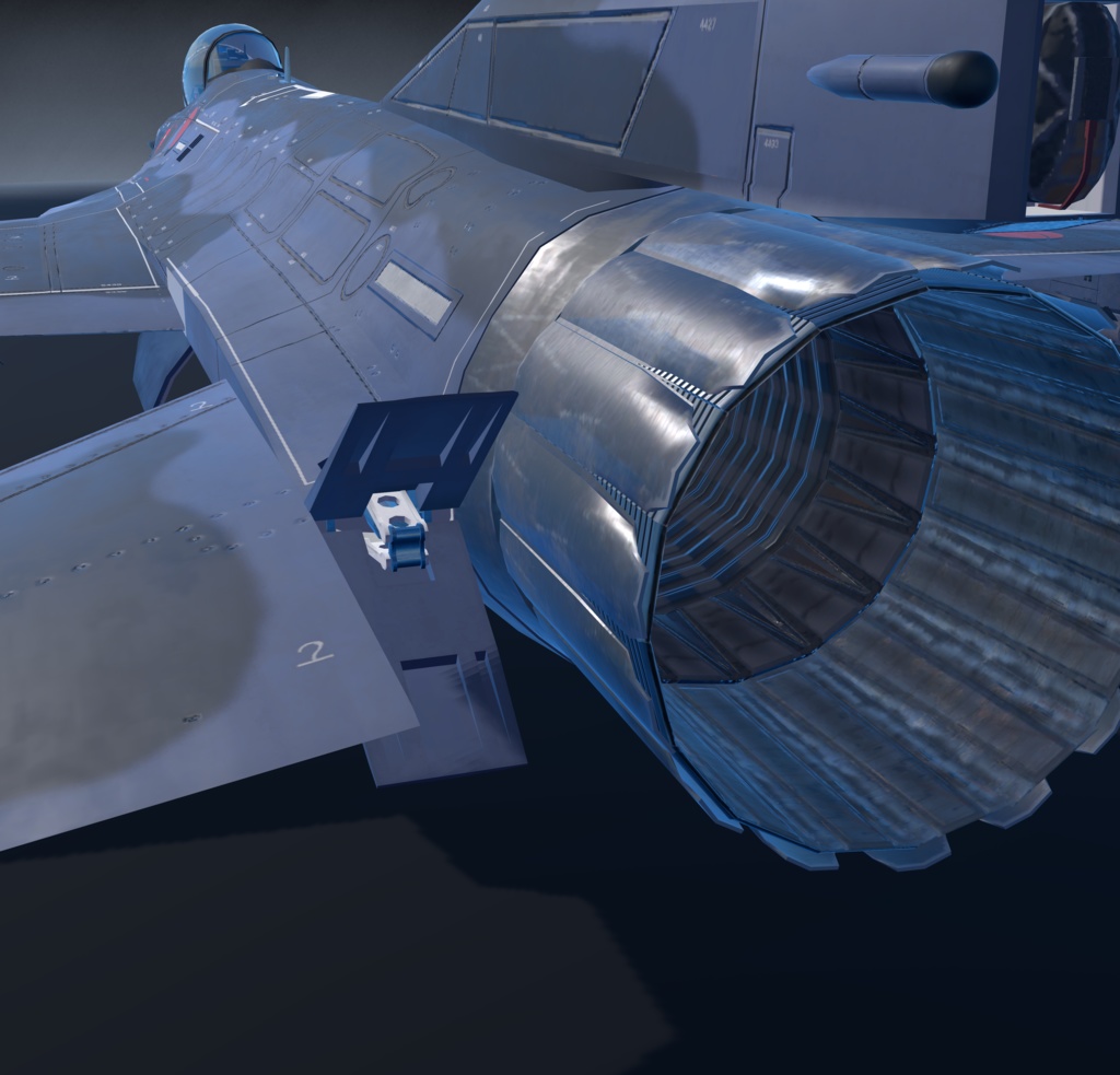 《VRCHAT想定》B-F2A VZ《飛行可能3Dモデル》