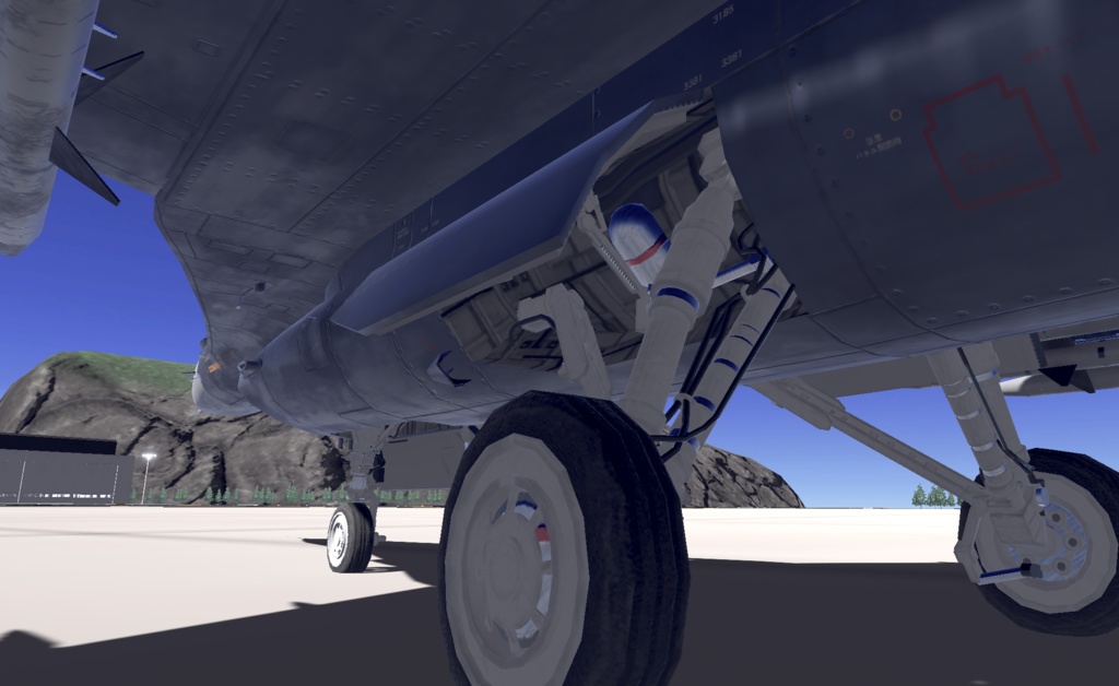 《VRCHAT想定》B-F2A VZ《飛行可能3Dモデル》