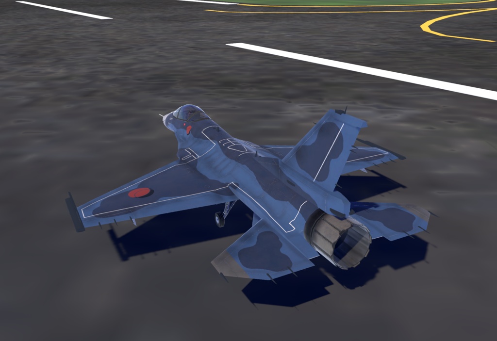 《VRCHAT想定》B-F2A VZ《飛行可能3Dモデル》