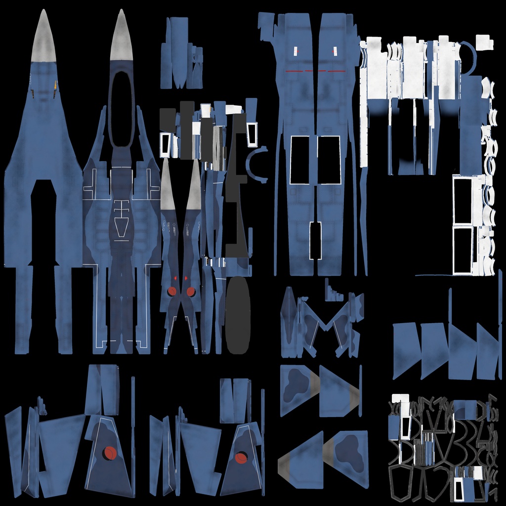 《VRCHAT想定》B-F2A VZ《飛行可能3Dモデル》