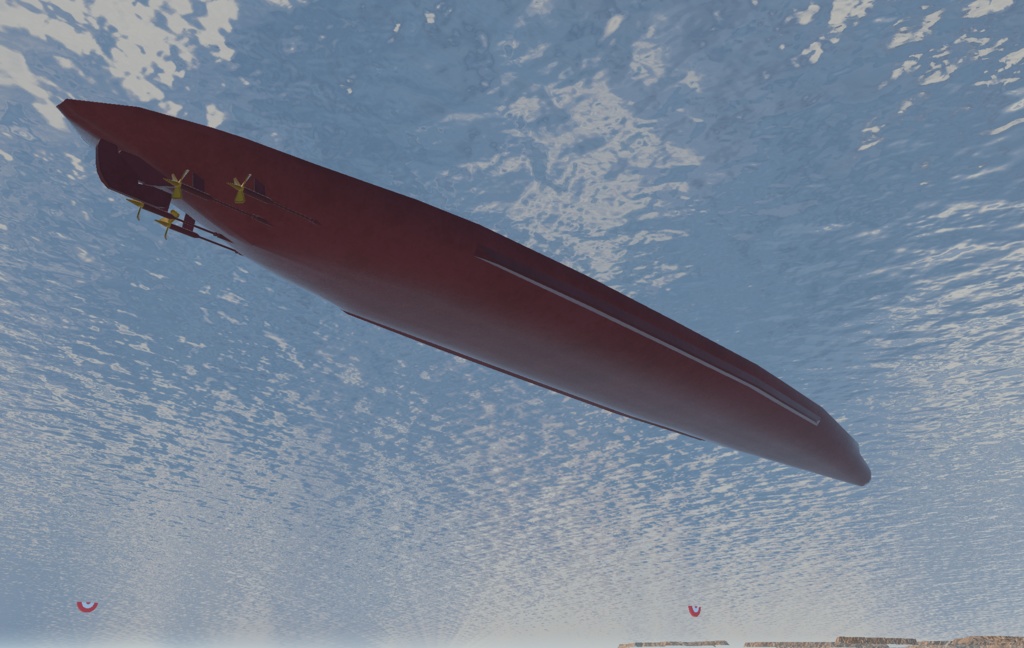 《VRCHAT想定》戦艦「武蔵(たけくら)」+主砲、対空砲ギミック付き