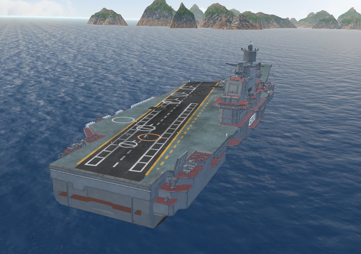 《VRChat想定》重航空巡洋艦「B-ADKZ」《ギミック付き3Dモデル》