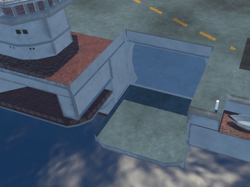 《VRChat想定》重航空巡洋艦「B-ADKZ」《ギミック付き3Dモデル》