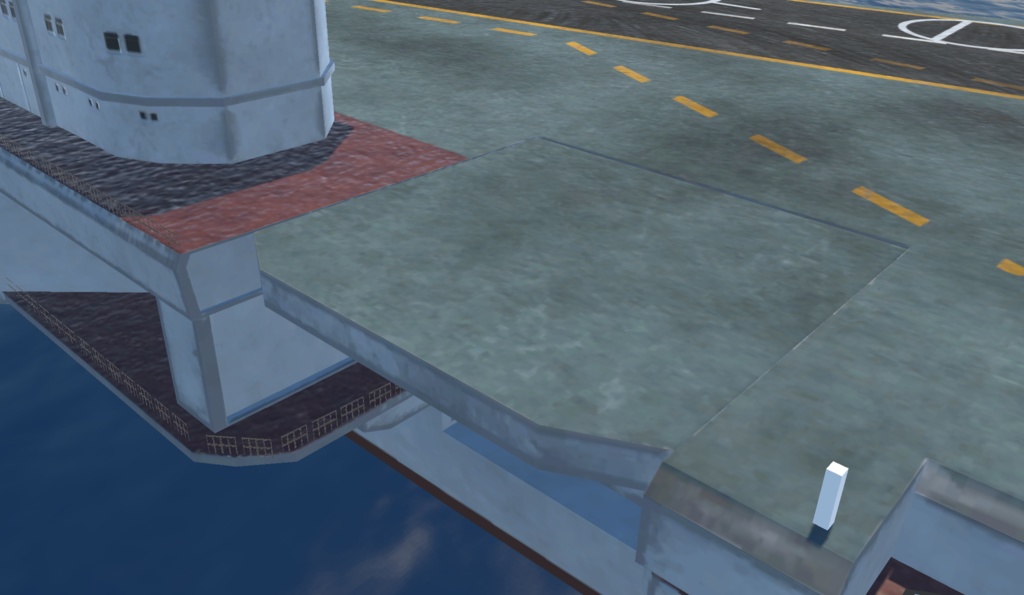 《VRChat想定》重航空巡洋艦「B-ADKZ」《ギミック付き3Dモデル》