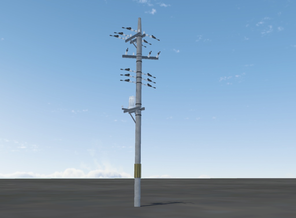 【VRChat想定】屋外ワールド用オブジェクトセット(11点セット)【3Dモデル】