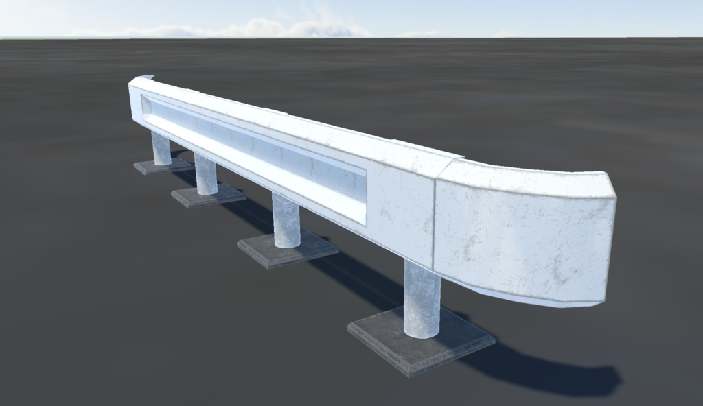 【VRChat想定】屋外ワールド用オブジェクトセット(11点セット)【3Dモデル】