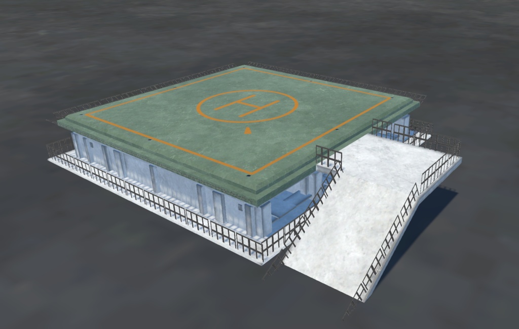 【VRChat想定】屋外ワールド用オブジェクトセット(11点セット)【3Dモデル】