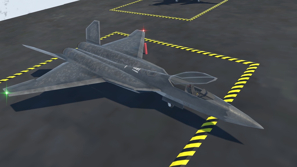 《VRChat想定》B-F3(F3原案)《飛行可能3Dモデル》