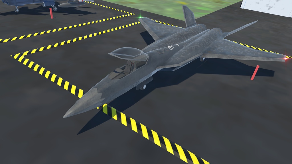 《VRChat想定》B-F3(F3原案)《飛行可能3Dモデル》