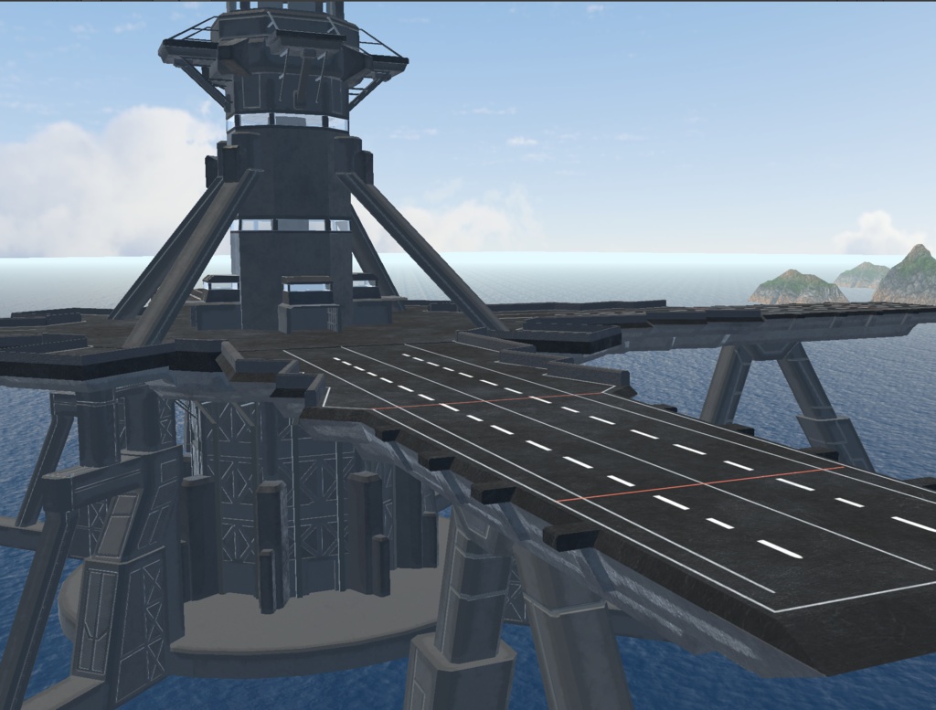 【VRChat想定】軍事軌道エレベーター「Military Elevator1」【3Dモデル】