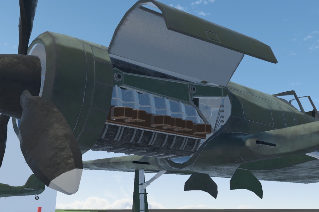 《VRCHAT想定》B-TA152H《飛行可能3Dモデル》