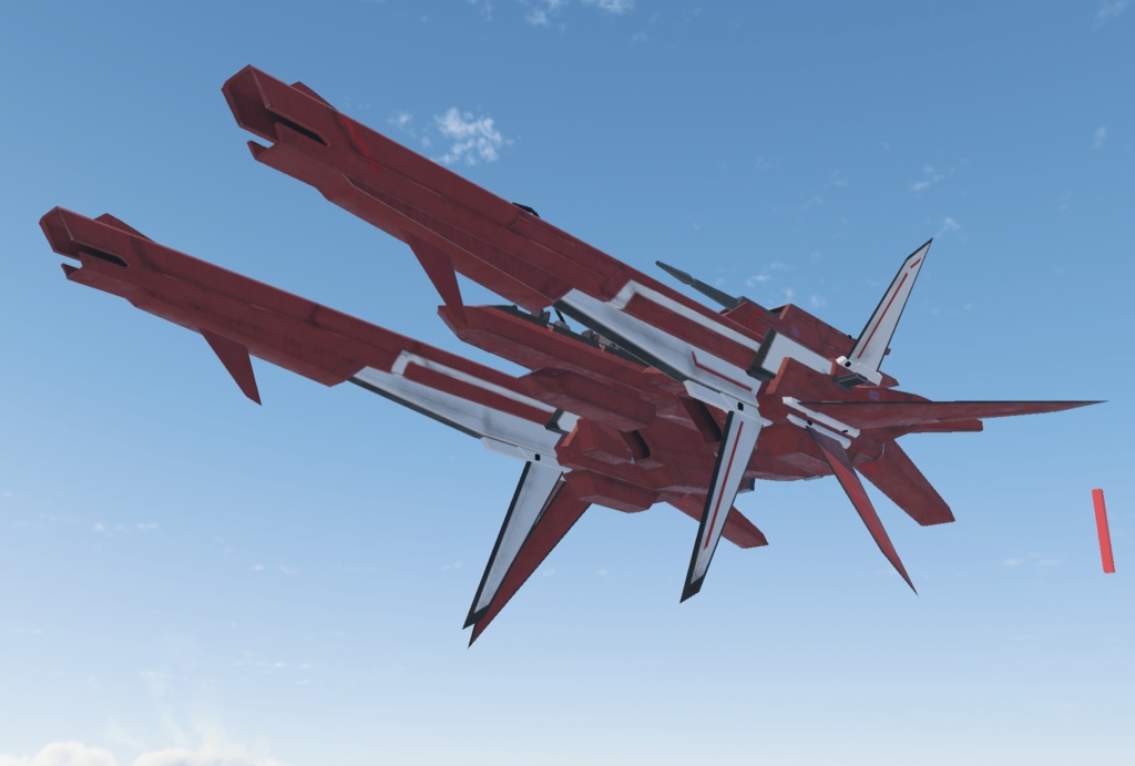 《VRCHAT想定》架空機 BFS-18CANARY《飛行可能3Dモデル》