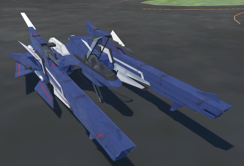 《VRCHAT想定》架空機 BFS-18CANARY《飛行可能3Dモデル》