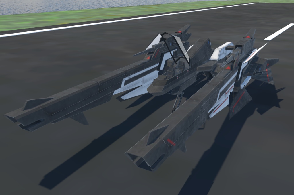 《VRCHAT想定》架空機 BFS-18CANARY《飛行可能3Dモデル》