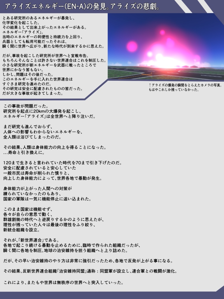 3/20更新 StudioSymphonys架空機世界観設定本(準じる必要はありません)