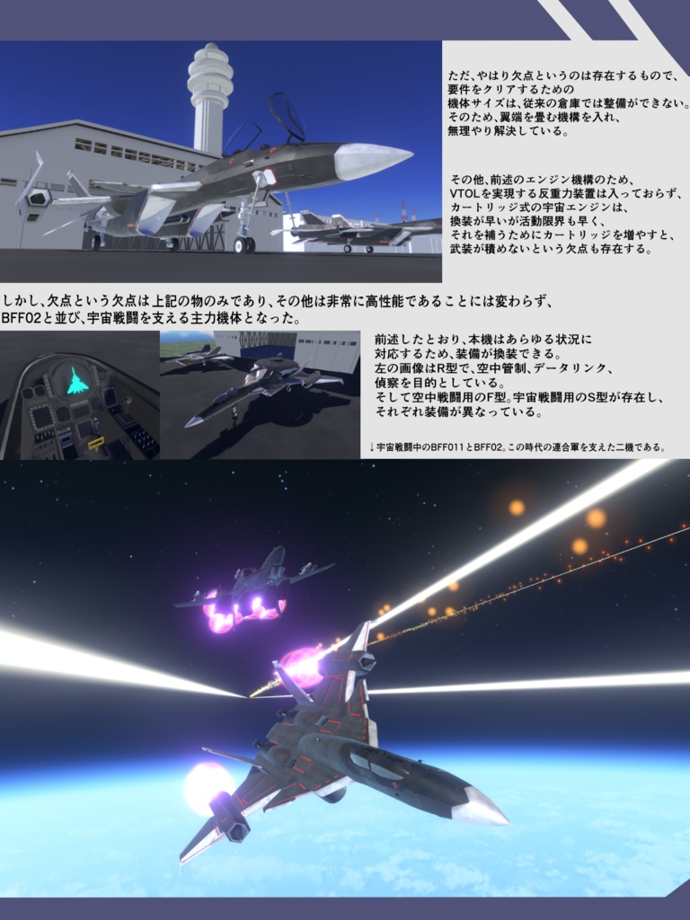 3/20更新 StudioSymphonys架空機世界観設定本(準じる必要はありません)