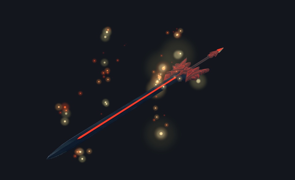 【VRChat想定MA対応】「火」魔法使いの所持品セット(6点)ワールド用ギミック付き【3Dモデル】