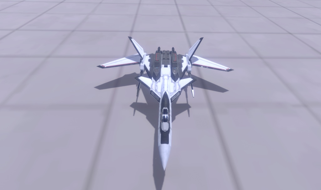 【VRChat想定】架空機 BFS003 Shoebill mk2(A型+B型+C型)3種セット【飛行可能モデル】