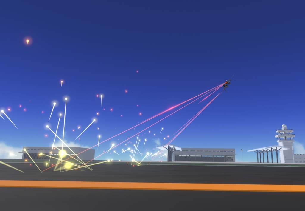 【VRChat想定】架空機 BFS003 Shoebill mk2(A型+B型+C型)3種セット【飛行可能モデル】