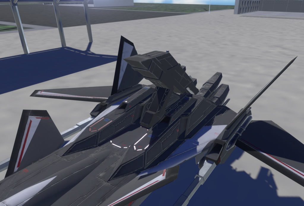 【VRChat想定】架空機 BFS003 Shoebill mk2(A型+B型+C型)3種セット【飛行可能モデル】