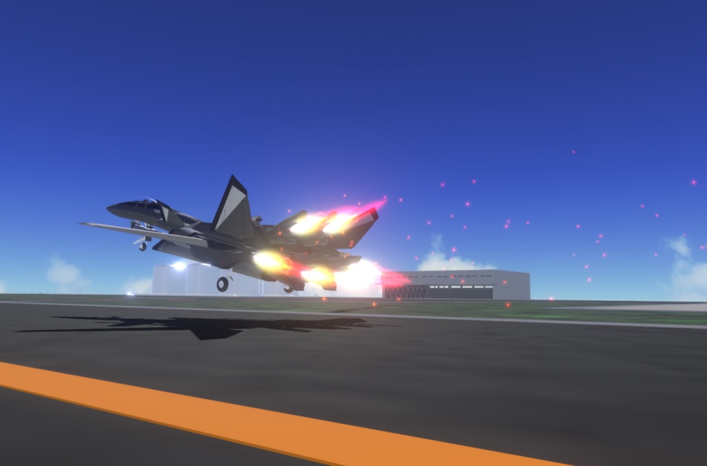 【VRChat想定】架空機 BFS003 Shoebill mk2(A型+B型+C型)3種セット【飛行可能モデル】