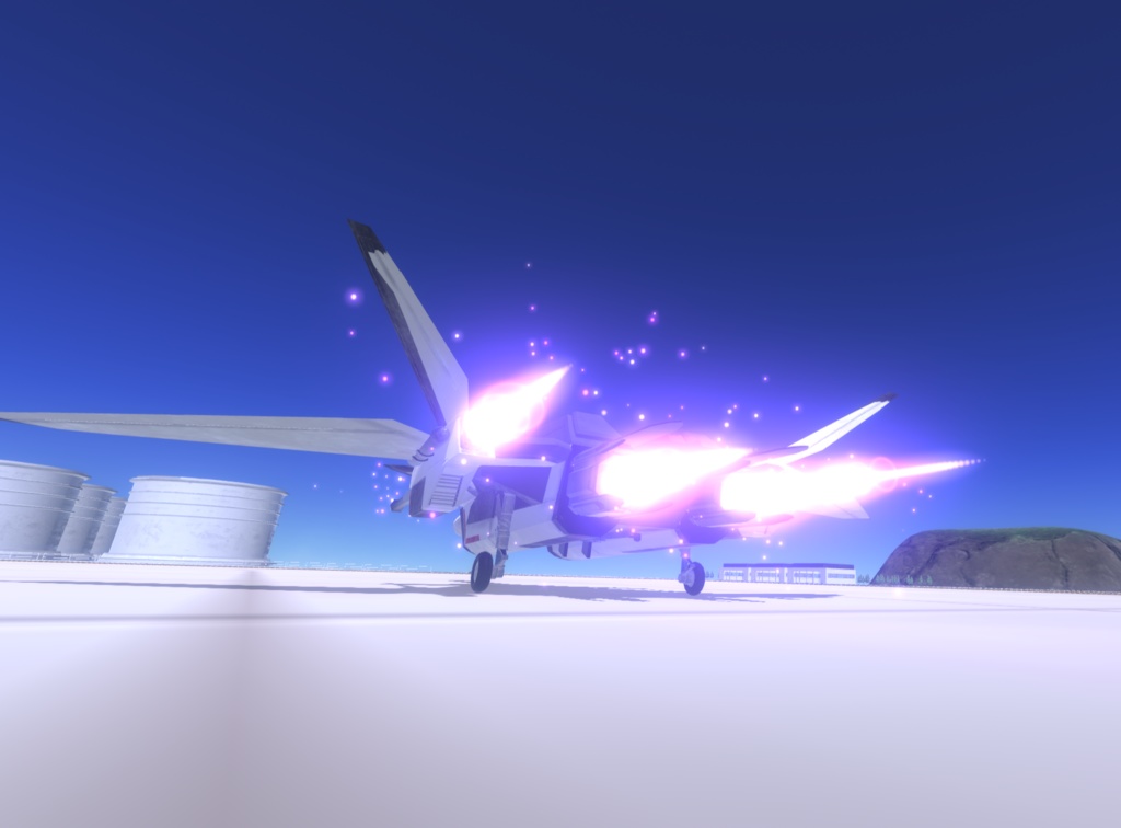 【VRChat想定】架空機 BFS003 Shoebill mk2(A型+B型+C型)3種セット【飛行可能モデル】
