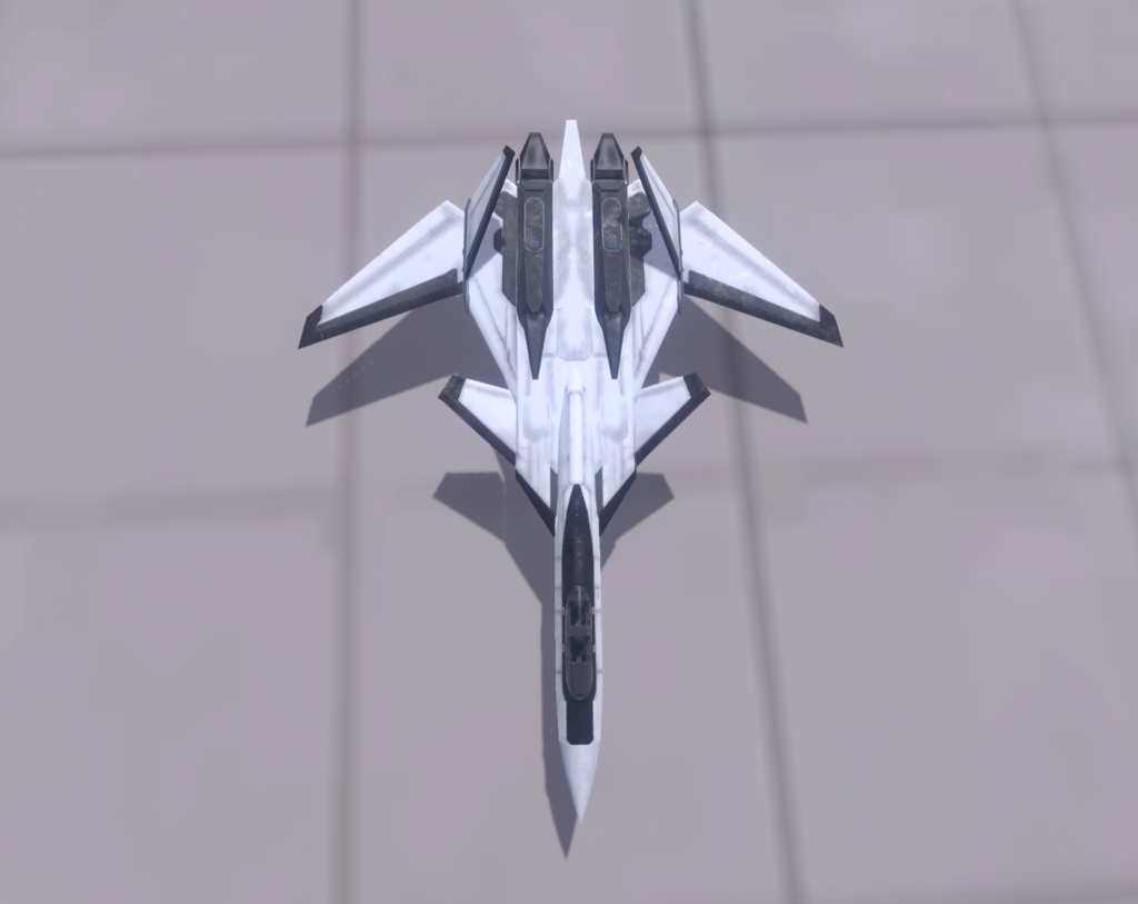 【VRChat想定】架空機 BFS003 Shoebill mk2(A型+B型+C型)3種セット【飛行可能モデル】