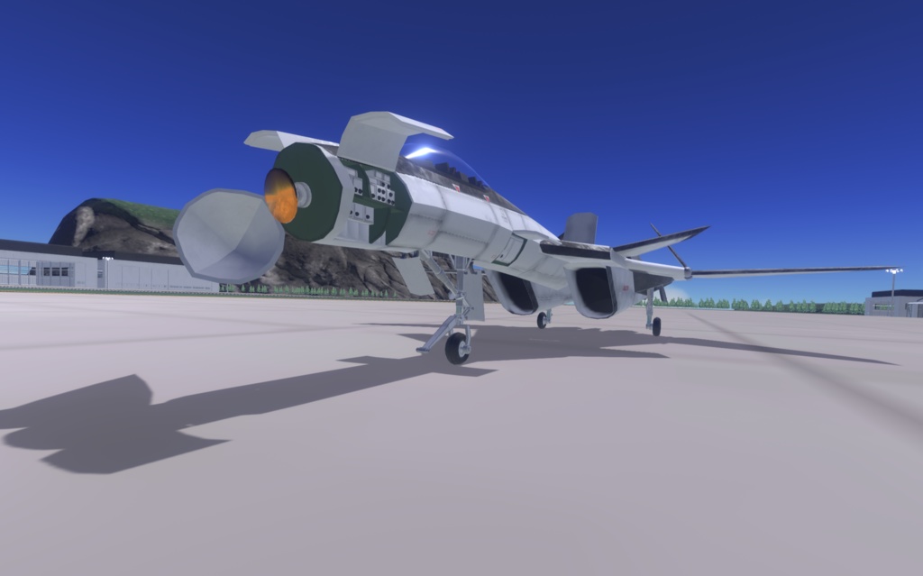 【VRChat想定】架空機 BFS003 Shoebill mk2(A型+B型+C型)3種セット【飛行可能モデル】