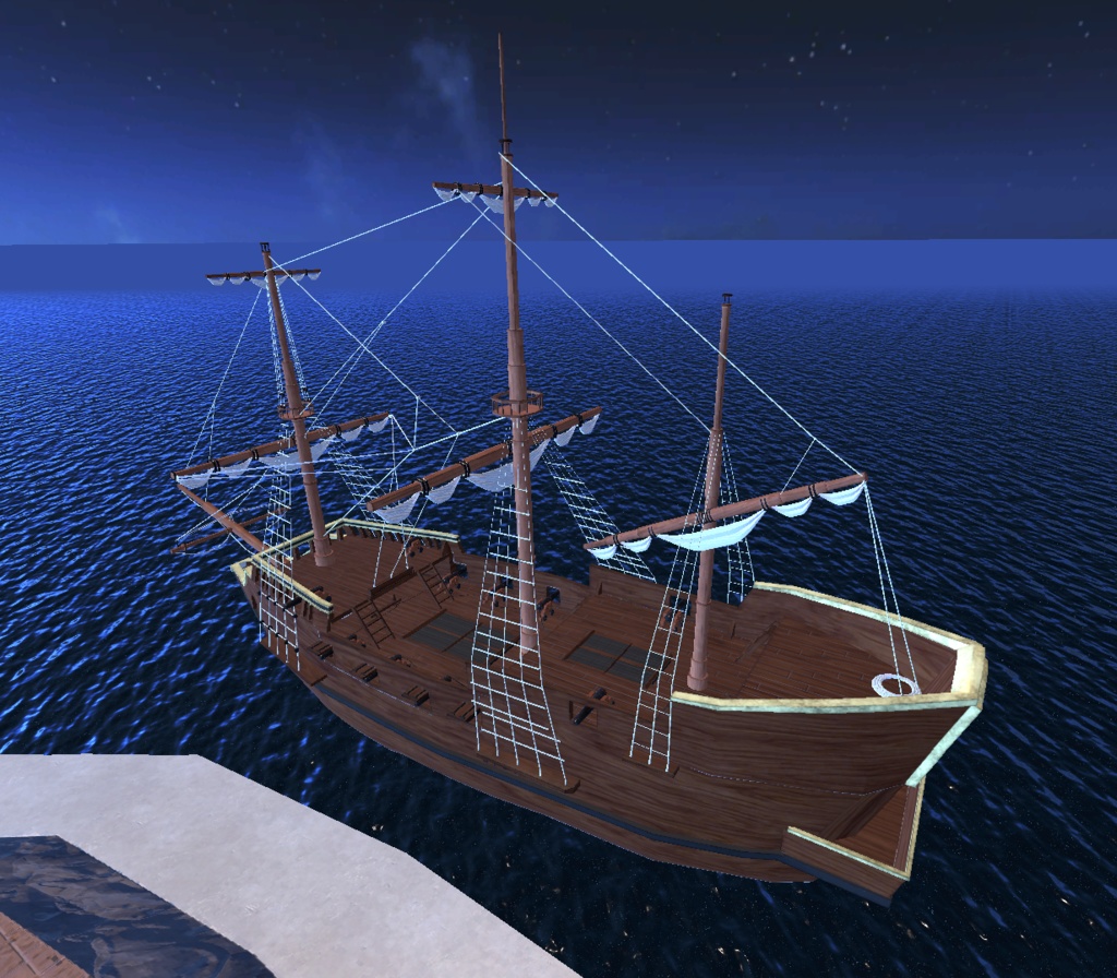 【VRChat想定】帆船「GOLDEN ONE」