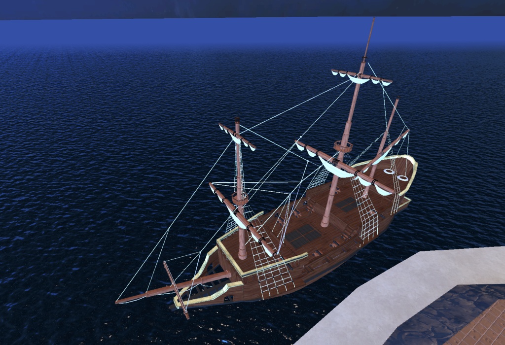 【VRChat想定】帆船「GOLDEN ONE」
